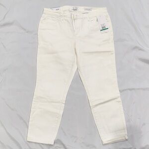 NWT Jessica Simpson Soft Sculpt Rolled Crop Skinny White Jeans—12/31